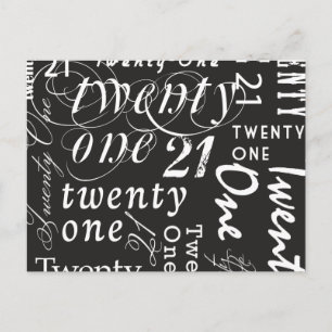 Twenty One Postcard