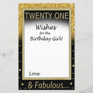 Twenty One Wishes for the birthday girl