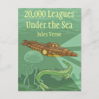 Twenty Thousand Leagues Under the Sea-Jules Verne Postcard