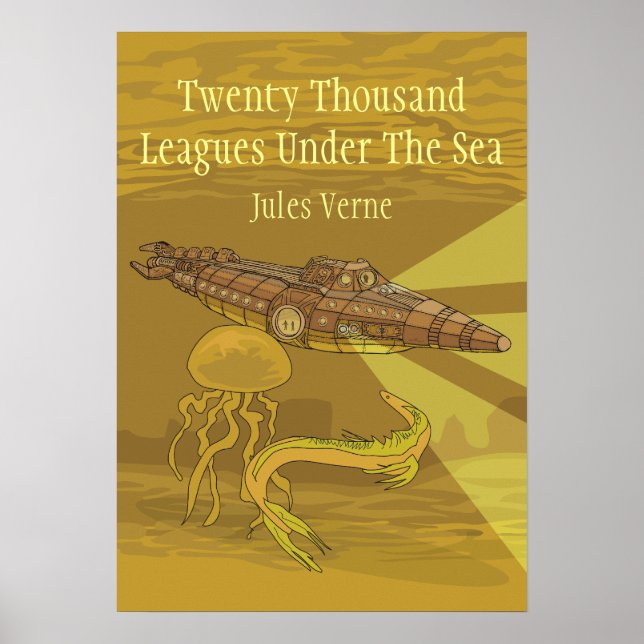 Twenty Thousand Leagues Under The Sea- Jules Verne Poster (Front)