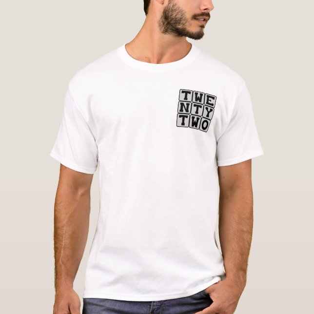 Twenty Two, Number 22 T-Shirt (Front)