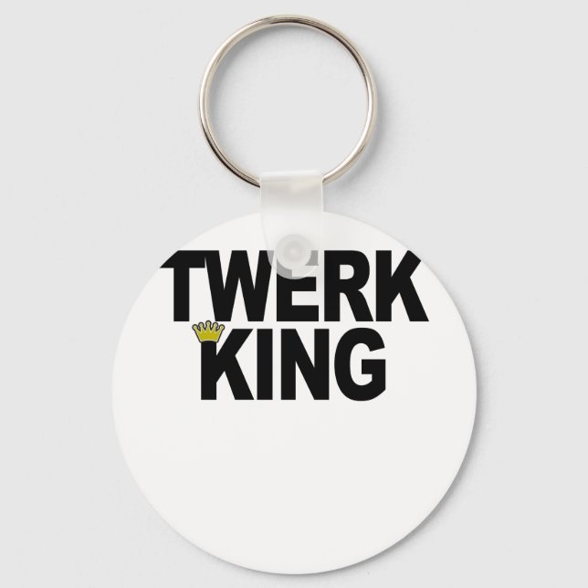 Twerk it! TWERK KING T-Shirts.png Keychain (Front)