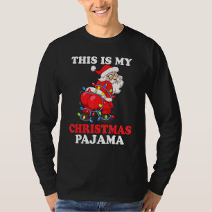 Twerking Santa Claus Garland This Is My Christmas T-Shirt
