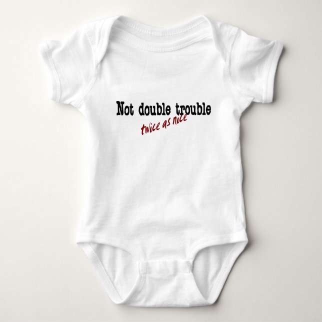 twice as nice baby bodysuit (Front)