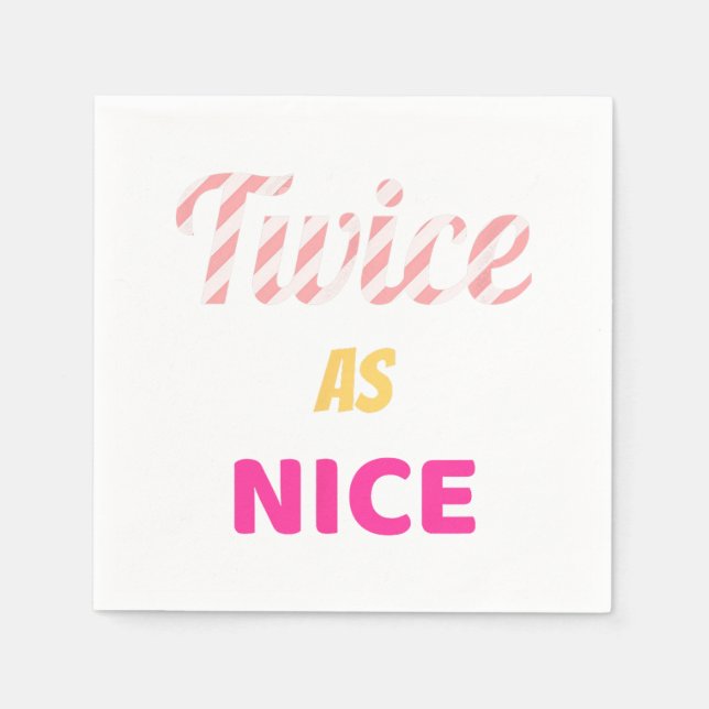 Twice As Nice Twice Kpop Christmas Napkin (Front)