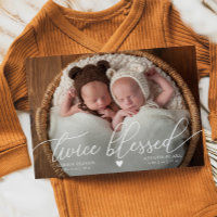 Twice Blessed Twins Photo Birth