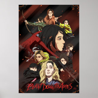 TWICE Burnt Down To Ashes Art Poster
