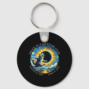 Twice In A Lifetime Club Totality Solar Eclipse 20 Keychain
