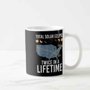 Twice In A Lifetime Solar Eclipse Shirt 2024 Total Coffee Mug