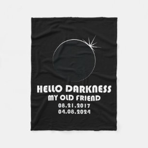 Twice In A Lifetime Total Solar Eclipse 2024  Fleece Blanket