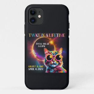 Twice In A Lifetime Total Solar Eclipse 2024 Funny iPhone 11 Case