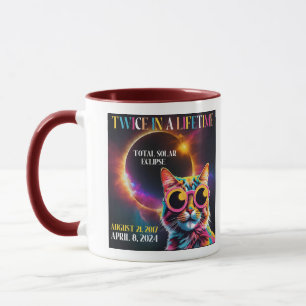 Twice In A Lifetime Total Solar Eclipse 2024 Funny Mug