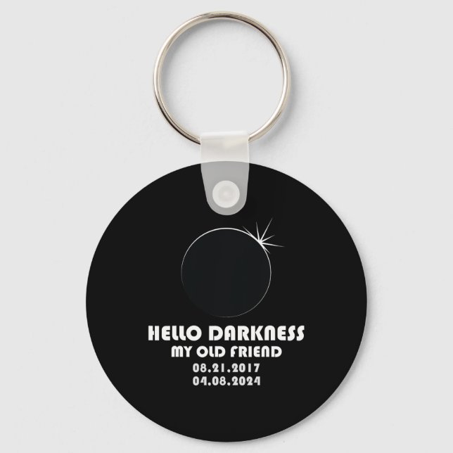 Twice In A Lifetime Total Solar Eclipse 2024  Keychain (Front)