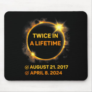 Twice In A Lifetime Total Solar Eclipse 2024 Men Mouse Pad
