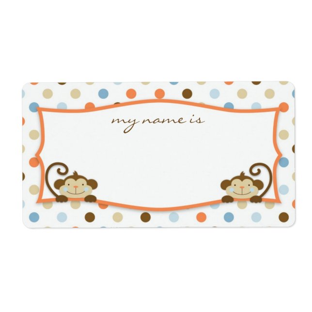Twice the Fun BOYS Name Tag (Front)