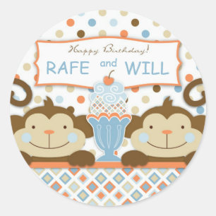 Twice the Fun BOYS Sticker