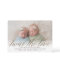 Twice the Love Faux Foil Twin Birth Announcement