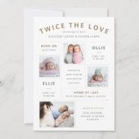Twice the Love Infographic Twin Birth