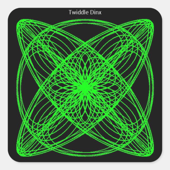 Twiddle #52 - 1.5" Square Stickers - 20 per sheet (Front)
