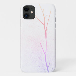 Twig rose blanc béton texture iPhone 11 Coque