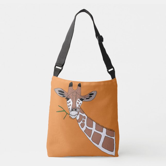 Twiggy the cute giraffe animal crossbody bag (Front)
