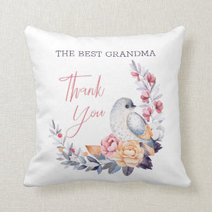 Twigs And Bird Throw Pillow