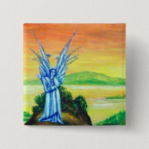 TWILIGHT ANGEL 2 INCH SQUARE BUTTON