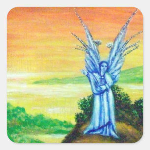 TWILIGHT ANGEL SQUARE STICKER
