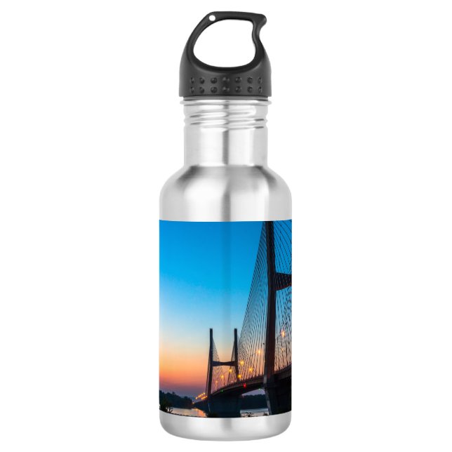 Twilight At Bill Emerson Bridge Stainless Steel Wa 532 Ml Water Bottle (Front)