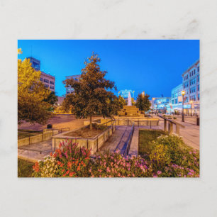 Twilight At Park Central Square Blank Postcard