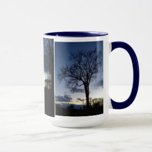 Twilight At The Tree In Winter Mug