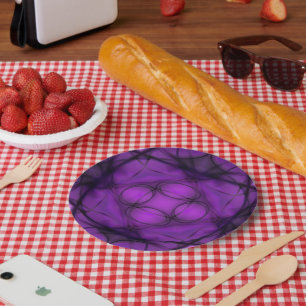 Twilight Bloom Paper Plate