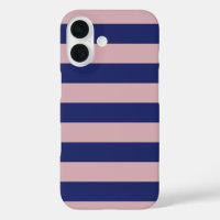 Twilight Blue Sunrise Pink Stripes