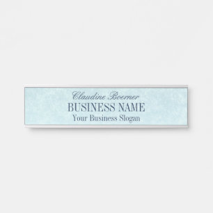 Twilight Blue Textured Look Hanging Desk Wall Door Sign