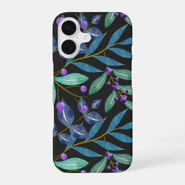 Twilight Botanical iPhone 16 Case (Back)