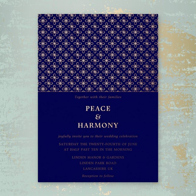 Twilight Charms Rose Gold Navy Blue Wedding (Creator Uploaded)