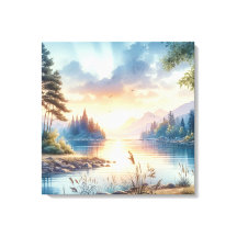 Twilight Colours Reflect on Still Water