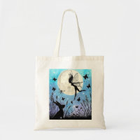 Twilight Faeries and hare tote bag