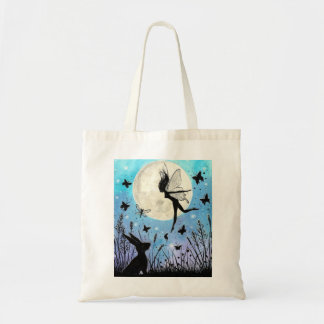 Twilight Faeries and hare tote bag