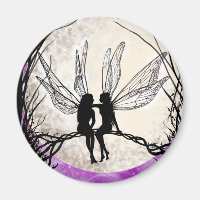 Twilight Fairy Art Magnet Fairy Silhouette