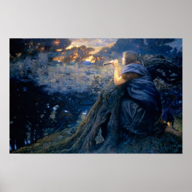 Twilight Fantasies by Edward Robert Hughes Poster (Front)