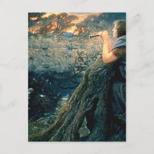 “Twilight Fantasy” by Edward Robert Hughes Postcard