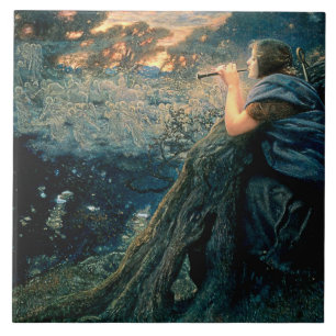 “Twilight Fantasy” by Edward Robert Hughes Tile