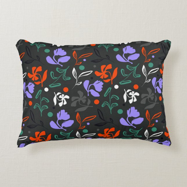 Twilight Flora Accent Pillow (Front)