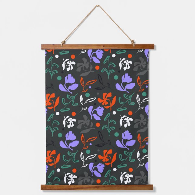 Twilight Flora Hanging Tapestry (Front)