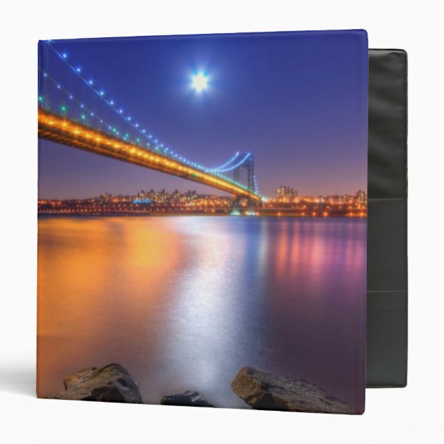 Twilight, George Washington BridgePalisades, NJ. Binder (Front/Inside)