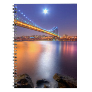 Twilight, George Washington BridgePalisades, NJ. Notebook