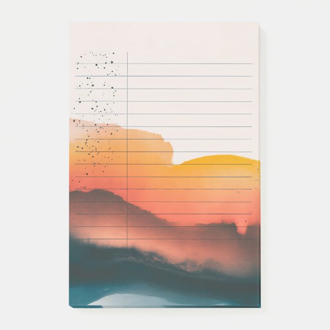 Twilight Gradient: Ink & Sky Post-it Notes (Front)
