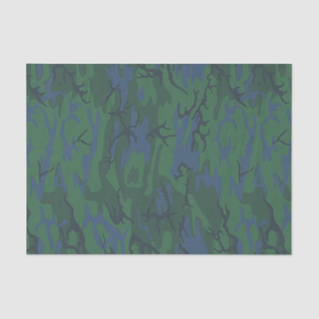 Twilight Green Camo Tissue Paper (Front)