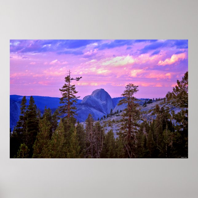 Twilight - Half Dome - Yosemite National Park Poster (Front)